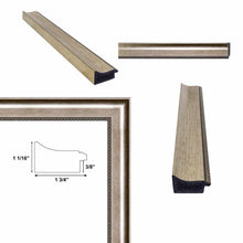 Load image into Gallery viewer, 11x14 Frame Silver Wave Frame Picture Frame