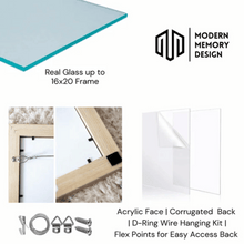 Load image into Gallery viewer, 11x14 Frame Simple Flat Matte Black Wood Picture Frame