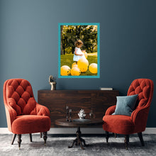 Load image into Gallery viewer, Teal Picture Frame Modern Popular Custom Size Framing