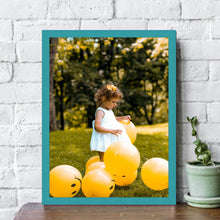 Load image into Gallery viewer, Teal Picture Frame Modern Popular Custom Size Framing