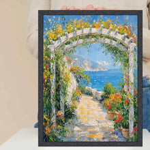 Load image into Gallery viewer, 11x14 Frame Slim Black Ash Floral Picture Frame