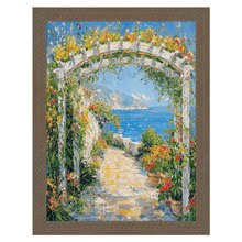 Load image into Gallery viewer, 11x14 Frame Slim Cris Cross Gothic Aged Antique Silver Picture Frame