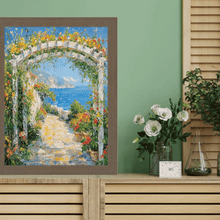 Load image into Gallery viewer, 16x20 Frame Slim Cris Cross Gothic Aged Antique Silver Picture Frame