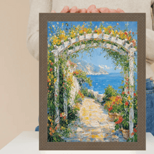 Load image into Gallery viewer, 11x14 Frame Slim Cris Cross Gothic Aged Antique Silver Picture Frame