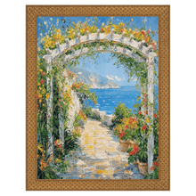 Load image into Gallery viewer, 16x20 Frame Slim Cris Cross Gothic Antique Gold Picture Frame