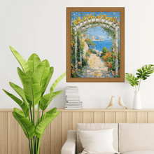 Load image into Gallery viewer, 16x20 Frame Slim Cris Cross Gothic Antique Gold Picture Frame