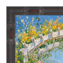 Load image into Gallery viewer, Slim Dark Bamboo Wood Picture Frame Boho Office