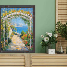 Load image into Gallery viewer, 11x14 Frame Slim Dark Bamboo Wood Picture Frame Boho