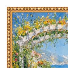 Load image into Gallery viewer, 11x14 Frame Slim Gold Leaf Beaded Picture Frame