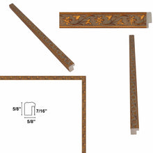 Load image into Gallery viewer, Slim Gold Leaf Floral Star Picture Frame Home Office