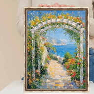 16x20 Frame Slim Silver Leaf Bead Design Picture Frame 