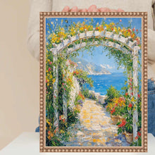 Load image into Gallery viewer, 11x14 Frame Slim Silver Leaf Beaded Picture Frame 