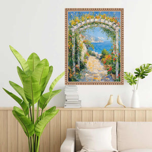 11x14 Frame Slim Silver Leaf Beaded Picture Frame 