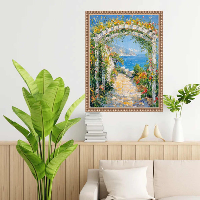 16x20 Frame Slim Silver Leaf Beaded Picture Frame 