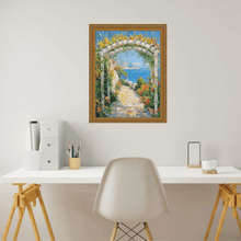 Load image into Gallery viewer, 11x14 Frame Slim Vintage Antique Gold Beaded Picture Frame
