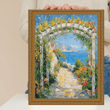 Load image into Gallery viewer, Slim Vintage Antique Gold Beaded Picture Frame 