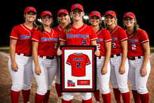 Load image into Gallery viewer, Custom baseball jersey frames on wall display