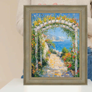 11x14 Frame Traditional Aged Silver Scoop Picture Frame