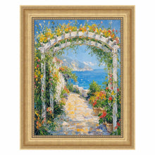 Load image into Gallery viewer, Traditional Golden Scoop Bead Picture Frame Office Décor