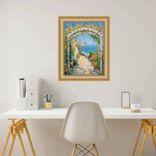 Load image into Gallery viewer, Traditional Golden Scoop Bead Picture Frame Office Décor
