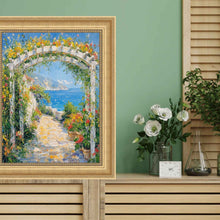 Load image into Gallery viewer, Traditional Golden Scoop Bead Picture Frame Office Décor