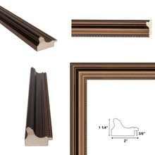 Load image into Gallery viewer, 16x20 Frame Traditional Scoop Bronze Picture Frame