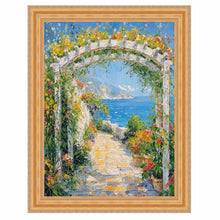 Load image into Gallery viewer, 11x14 Frame Vintage Gold Lead Beaded Picture Frame