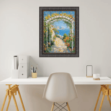 Load image into Gallery viewer, 11x14 Frame Wheat Leaf Ebony Gold Picture Frame