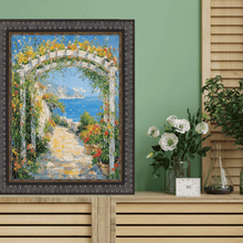 Load image into Gallery viewer, 11x14 Frame Wheat Leaf Ebony Gold Picture Frame