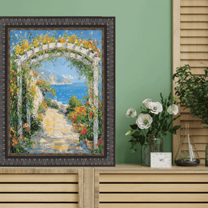 11x14 Frame Wheat Leaf Ebony Gold Picture Frame