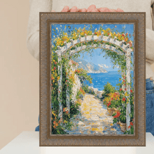 Load image into Gallery viewer, 11x14 Frame Wheat Leaf Gold With Silver Wash Picture Frame