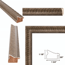 Load image into Gallery viewer, 11x14 Frame Wheat Leaf Gold With Silver Wash Picture Frame