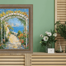 Load image into Gallery viewer, 11x14 Frame Wheat Leaf Gold With Silver Wash Picture Frame