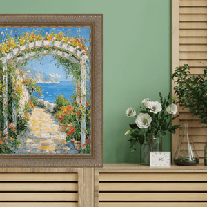 11x14 Frame Wheat Leaf Gold With Silver Wash Picture Frame