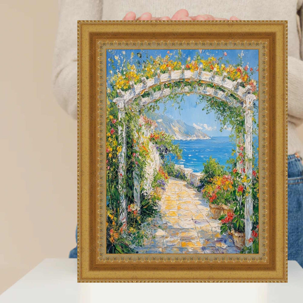 Wide Aged Gold Traditional Picture Frame Home Office