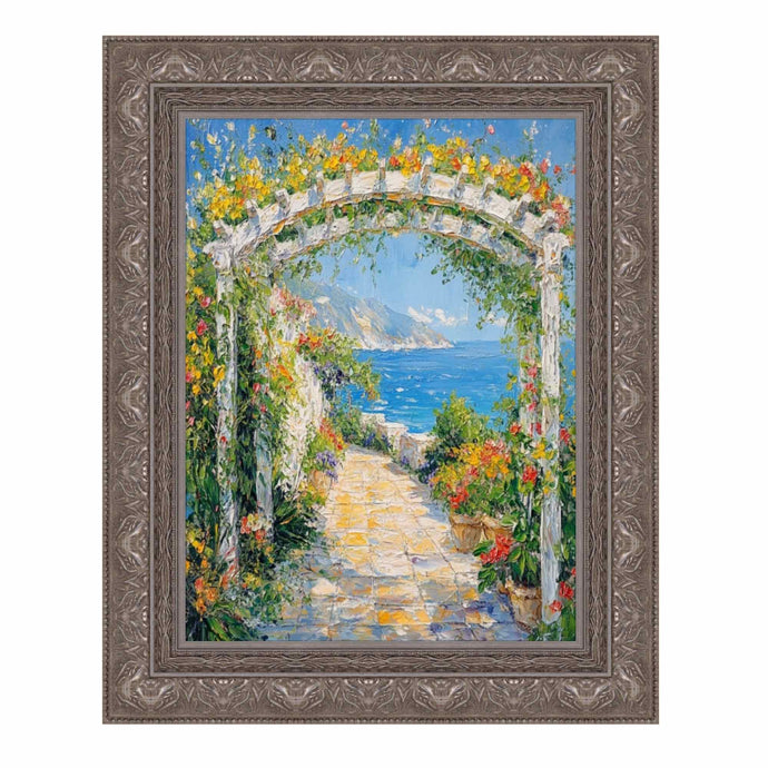 11x14 Frame Wide Aged Vintage Silver Leaf Gothic Luxury Picture Frame