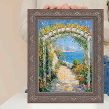 Load image into Gallery viewer, Wide Aged Vintage Silver Leaf Gothic Luxury Picture Frame art