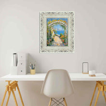 Load image into Gallery viewer, 16x20 Frame Wide Alabaster White Wash With Charcoal Picture Frame