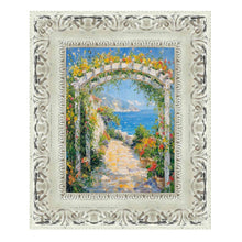 Load image into Gallery viewer, 16x20 Frame Wide Alabaster White Wash With Charcoal Picture Frame