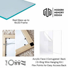 Load image into Gallery viewer, 11x14 Frame Wide Black Bronze Leather Picture Frame