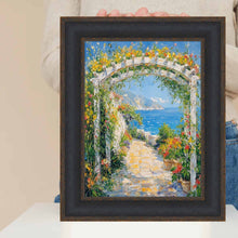 Load image into Gallery viewer, Wide Black Bronze Leather Picture Frame Home Office Decor