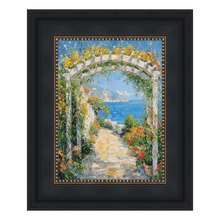 Load image into Gallery viewer, 16x20 Frame Wide Black Scoop With Gold Bead Picture Frame