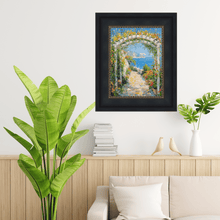 Load image into Gallery viewer, 16x20 Frame Wide Black Scoop With Gold Bead Picture Frame