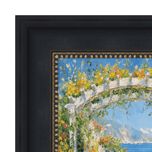 Load image into Gallery viewer, Wide Black Scoop With Gold Bead Picture Frame 