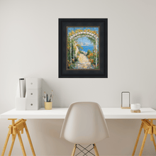 Load image into Gallery viewer, Wide Black Scoop With Gold Bead Picture Frame 