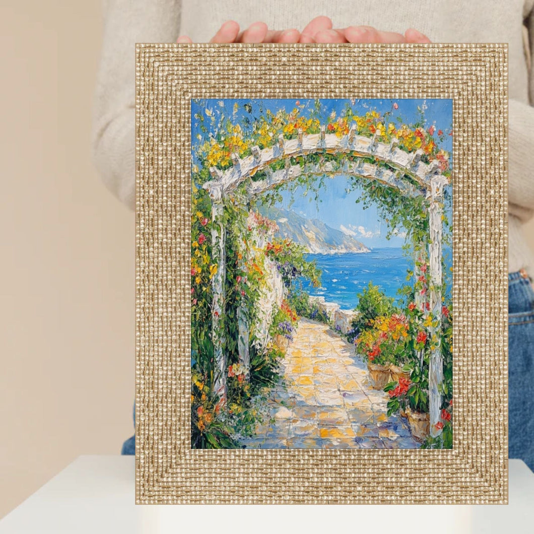 Bright Gold Glitter Metallic Picture Frame - Modern Disco Retro