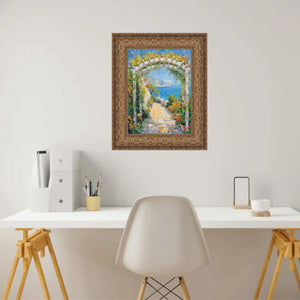 11x14 Frame Wide Dark Gold Ornate Vine Picture Frame