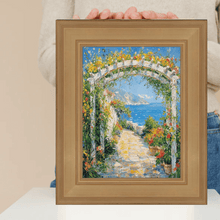 Load image into Gallery viewer, Wide Gold Flat Panel Picture Frame 