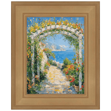 Load image into Gallery viewer, 11x14 Frame Wide Gold Flat Panel Picture Frame