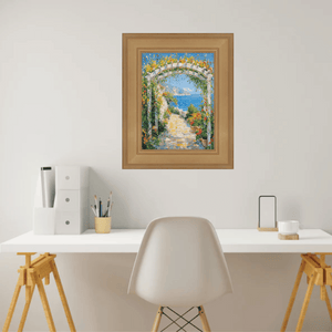 16x20 Frame Wide Gold Flat Panel Picture Frame